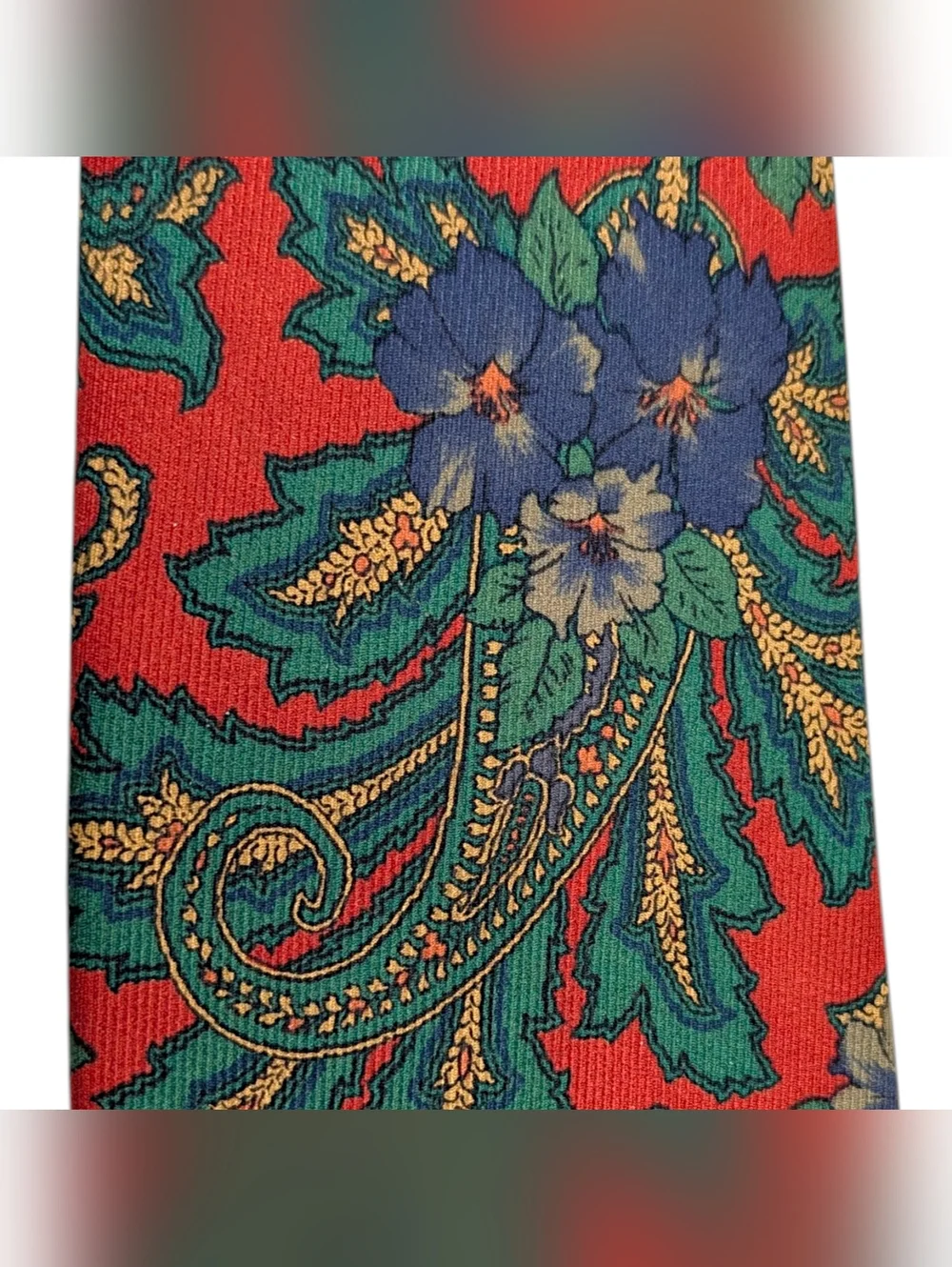 Robert Talbott Silk Tie Bundle Red Geometric Blue Green Paisley Madder Neckties